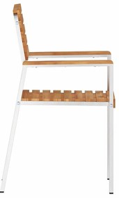 vidaXL Στοιβάξιμες Καρέκλες Κήπου 6 τμχ 54,5x56x89 εκ από Μασίφ ξύλο Teak