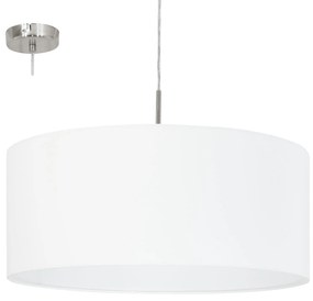 Φωτιστικό Οροφής Pasteri 31575 White Eglo Metal, Fabric