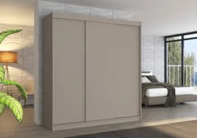 Ντουλάπα Stalion 200 συρόμενη-Γκρεζ