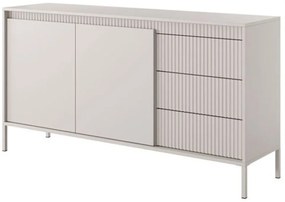 Μπουφές Με Συρτάρια Senso 21s_bz 153x40x81cm Beige Μελαμίνη,Μέταλλο