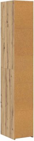 vidaXL Highboard Artisan Δρυς 30 x 41 x 185 εκ. Επεξεργασμένο Ξύλο