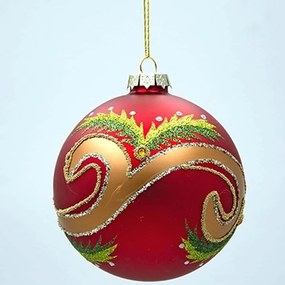 Χριστουγεννιάτικες Μπάλες (Σετ 4Τμχ) 600-47478 10cm Red