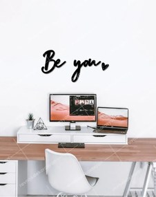 Γράμμα τοίχου Be You Μαύρο