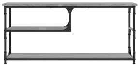 vidaXL Έπιπλο Τηλεόρασης Γκρι Sonoma 103x38x46,5 εκ. Επεξ. Ξύλο/Ατσάλι