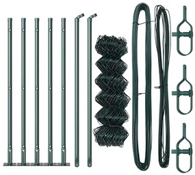 vidaXL Στύλος Περιφράξεων Πράσινο 10 x 0,4 μ (60 x 60 χιλιοστά πλέγμα)