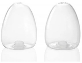 Αλατοπίπερο (Σετ 2Τμχ) AH-MS19211 6x8cm Clear Andrea House Glass