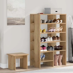 vidaXL Ντουλάπα Παπουτσιών 2 pcs Artisan Oak Επεξεργασμένο ξύλο