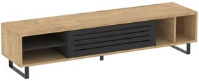 Έπιπλο Τηλεόρασης 835PUQ3024 160x40x35cm Oak-Anthracite