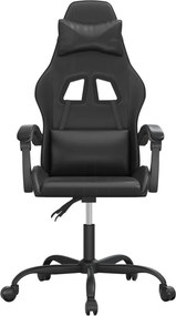 vidaXL Καρέκλα Gaming Μαύρη από Συνθετικό Δέρμα