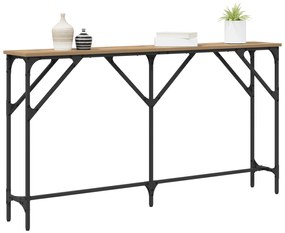 vidaXL Κονσόλα Ξύλο Δρυός 140x23x75 εκ. Επεξεργασμένο Ξύλο