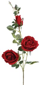 Τεχνητό Λουλούδι Τριαντάφυλλο 00-00-2761-2 96cm Red Marhome Συνθετικό Υλικό