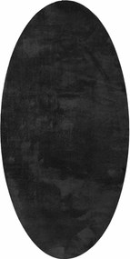 vidaXL Χαλιά χώρου Ωοειδής HUARTE Μαύρο 80 x 150 cm 100% Πολυεστέρας