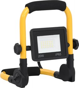 vidaXL Προβολέας LED με Λαβή Ψυχρό Λευκό 20 W