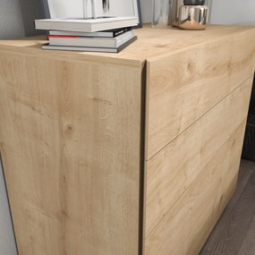 Συρταριέρα Δρυς LINES 90x81,6x45