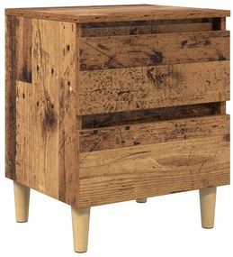 Ντουλάπι κρεβατιού με συρτάρι Παλιό Ξύλο 40 x 35 x 50 εκ.