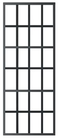 vidaXL Πόρτα Συρόμενη Μαύρη 76 x 205 εκ. από Γυαλί ESG / Αλουμίνιο