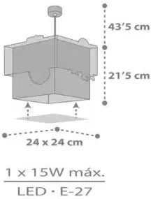 Φωτιστικό οροφής Ango Happy Jungle