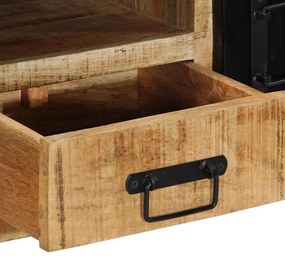 ντουλάπι τηλεόρασης vidaXL 100x30x35 cm Στερεό ακατέργαστο ξύλο Mango