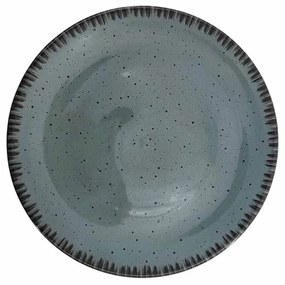 Πιάτο Ρηχό Πορσελάνης Uranus Μπλε 23cm