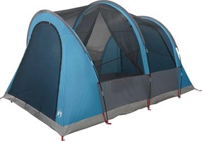 vidaXL Σκηνή τούνελ 370 x 275 x 210 εκ Μπλε Πολυεστέρας και Χάλυβας