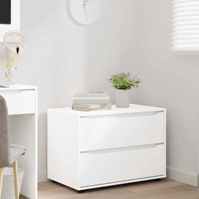 vidaXL Ντουλάπι αποθήκευσης 80 x 48 x 57 εκ Επεξεργασμένο Ξύλο Λευκό