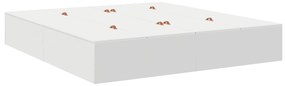vidaXL Κρεβάτι με αποθήκευση Λευκό 180 x 200 cm Ξύλο