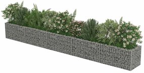 vidaXL Συρματοκιβώτιο-Γλάστρα Υπερυψωμένη 450x50x50 εκ. Γαλβ. Χάλυβας
