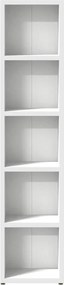 vidaXL Έπιπλα για CD 2 τεμ. Λευκά 21x16x93,5 εκ. από Μοριοσανίδα