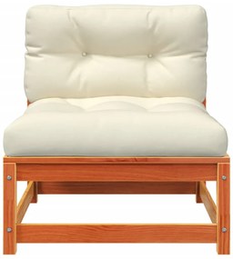 vidaXL Καναπές Κήπου Χωρίς Μπράτσα με Μαξιλάρια και Υποπόδιο