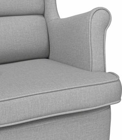 vidaXL πολυθρόνα Cloud Grey 74x84x100 cm Ύφασμα