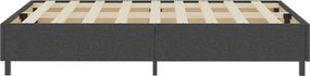 vidaXL Πλαίσιο Κρεβατιού Boxspring Γκρι 120 x 200 εκ. Υφασμάτινο