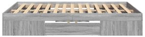 vidaXL Πλαίσιο Κρεβατιού Γκρι Sonoma 120x200 εκ. Επεξεργασμένο Ξύλο