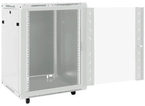 vidaXL Καμπίνα Δικτύου 15U 19" IP20 Γκρι 60x45x86 εκ.