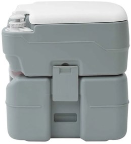 vidaXL Τουαλέτα Κάμπινγκ Γκρι 41.5 x 36.5 x 42 εκ. Πλαστικό