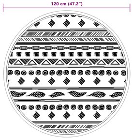 Χαλί εξωτερικού χώρου ARAKIL γκρι Ø120 cm PP - Γκρι