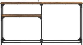 vidaXL ΤραπέζιΚονσόλας Παλιό Ξύλο 145 x 22,5 x 75 εκ.