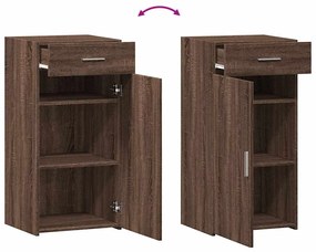 vidaXL Ντουλάπι Καφέ Δρυς 45x42,5x93 εκ. Επεξεργασμένο Ξύλο