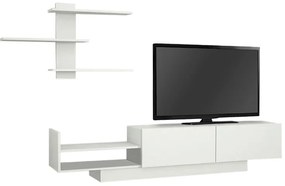 Σύνθεση τηλεόρασης Egemen Megapap χρώμα λευκό 180x32x40εκ.