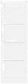 vidaXL Συρόμενη Πόρτα Χειροκίνητος Λευκό 78 x 232 cm