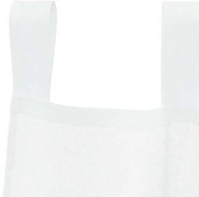 vidaXL Κουρτίνες με κουρτίνες 2 pcs Λευκό 140x175cm Πολυεστέρας