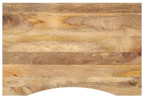 vidaXL Επιφάνεια Γραφείου Καμπύλη 100x50x2,5 εκ Μασίφ Ακατ. Μάνγκο
