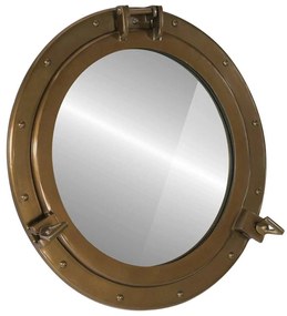 Καθρέφτης Φινιστρίνι Τοίχου Ø50 εκ. από Αλουμίνιο και Γυαλί