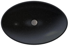Sanitec Helios 282 Νιπτήρας Συνθετικός Επικαθήμενος 56,5x41x12cm Metallic Space