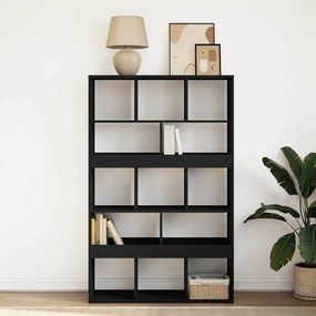 vidaXL Βιβλιοθήκη Μαύρη 100x33x156,5 εκ. από Επεξεργασμένο Ξύλο
