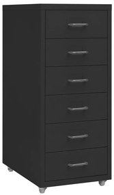 vidaXL Αρχειοθήκη Φορητή Λευκή 28 x 41 x 69 εκ. Μεταλλική