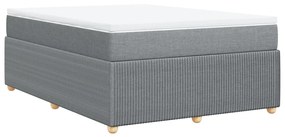 vidaXL Κρεβάτι Boxspring με Στρώμα Αν. Πράσινο 160x200εκ Υφασμάτινο