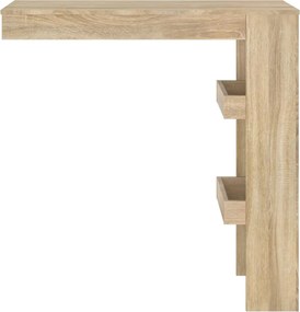 vidaXL Τραπέζι Μπαρ Τοίχου Sonoma Δρυς 102x45x103,5 εκ. Επεξεργ. Ξύλο