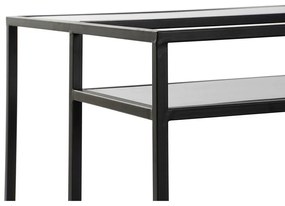Τραπεζάκι Καφέ DKD Home Decor 8424001787234 Μαύρο Πολύχρωμο Φυσικό Ξύλο Μέταλλο Καθρέφτης 120 x 60 x 50 cm