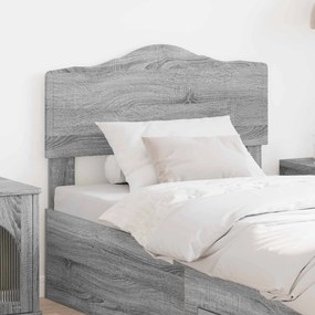 vidaXL Κεφαλάρι Γκρίζο Σονομα Επεξεργασμένο ξύλο