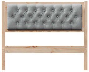 vidaXL Κεφαλάρι Άλλο Καφέ και ανοιχτό γκρι 100 cm Μασίφ ξύλο πεύκου